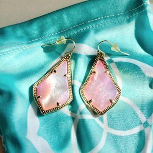 Kendra Scott Pink Mother of Pearl Alex Earrings